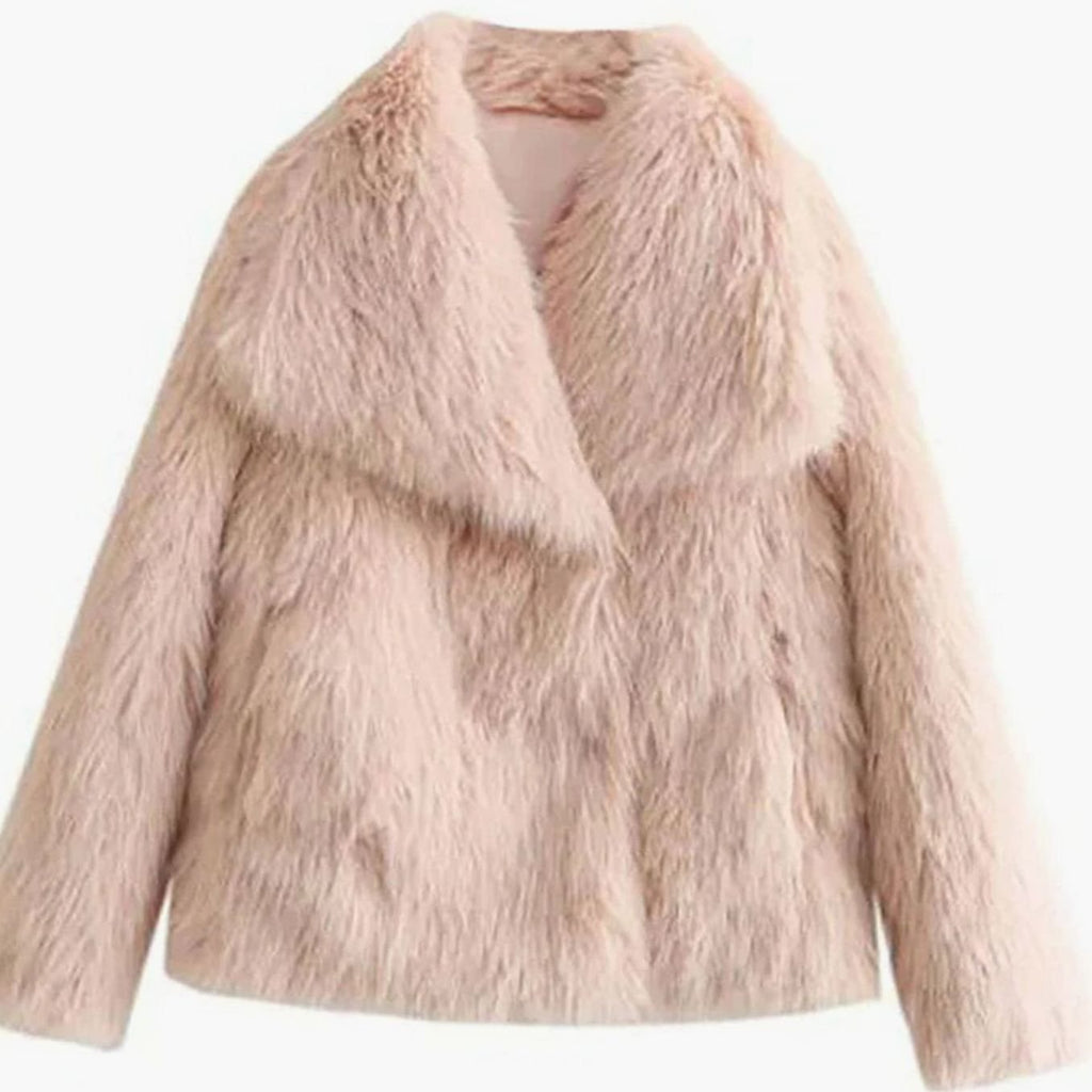 Stella | Women's Relaxed-Fit Open-Front Faux Fur Jacket