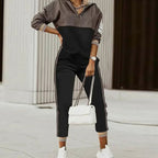 Chloe | Women’s Half-Zip Pattern-Block Pullover & Jogger Set