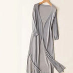 Lyra | Women’s Lightweight Open-Front Side-Slit Long Cardigan