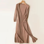 Lyra | Women’s Lightweight Open-Front Side-Slit Long Cardigan