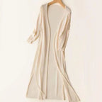 Lyra | Women’s Lightweight Open-Front Side-Slit Long Cardigan