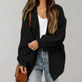 Nora | Women’s Open-Front Chunky Ribbed Balloon-Sleeve Cardigan