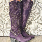 Dakota | Women’s Studded Distressed Western Knee-High Boots