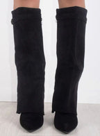 Sloane | Women’s Fold-Over Gaiter Pointed-Toe Knee-High Boots