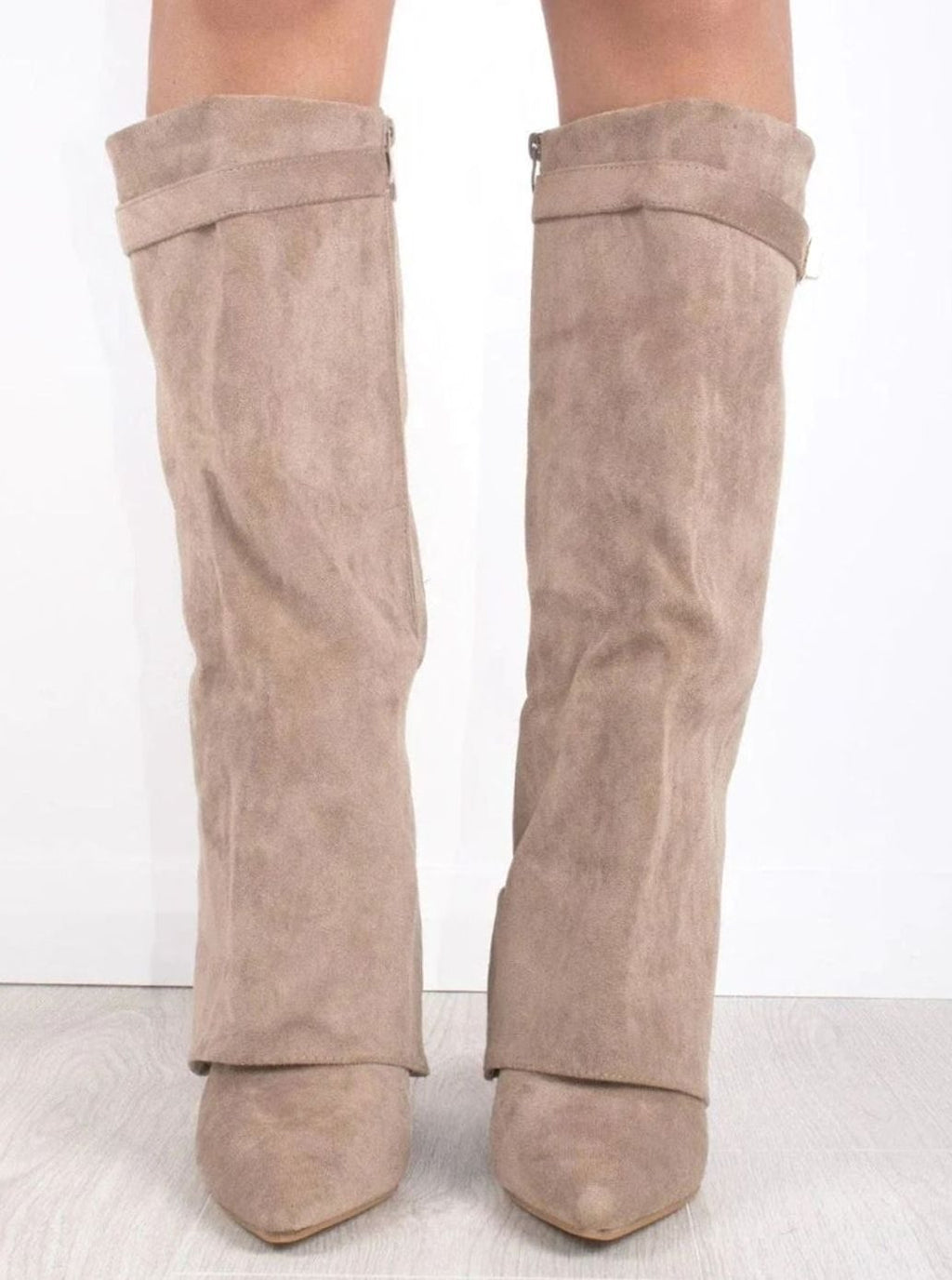 Sloane | Women’s Fold-Over Gaiter Pointed-Toe Knee-High Boots