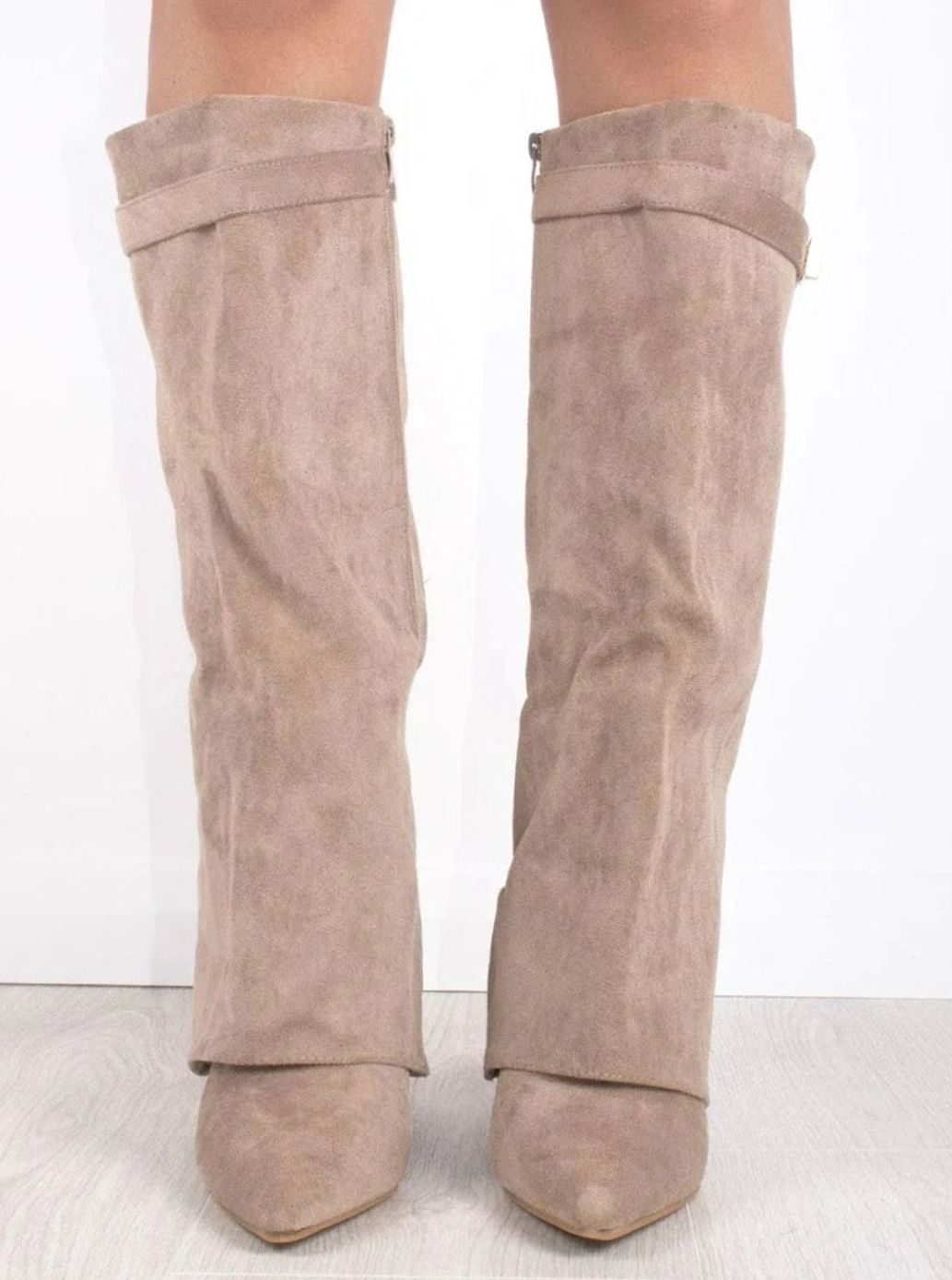 Sloane | Women’s Fold-Over Gaiter Pointed-Toe Knee-High Boots