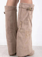 Sloane | Women’s Fold-Over Gaiter Pointed-Toe Knee-High Boots