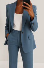 Camille | Women’s Single-Button Peak-Lapel Trouser Suit Set