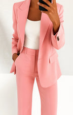 Camille | Women’s Single-Button Peak-Lapel Trouser Suit Set