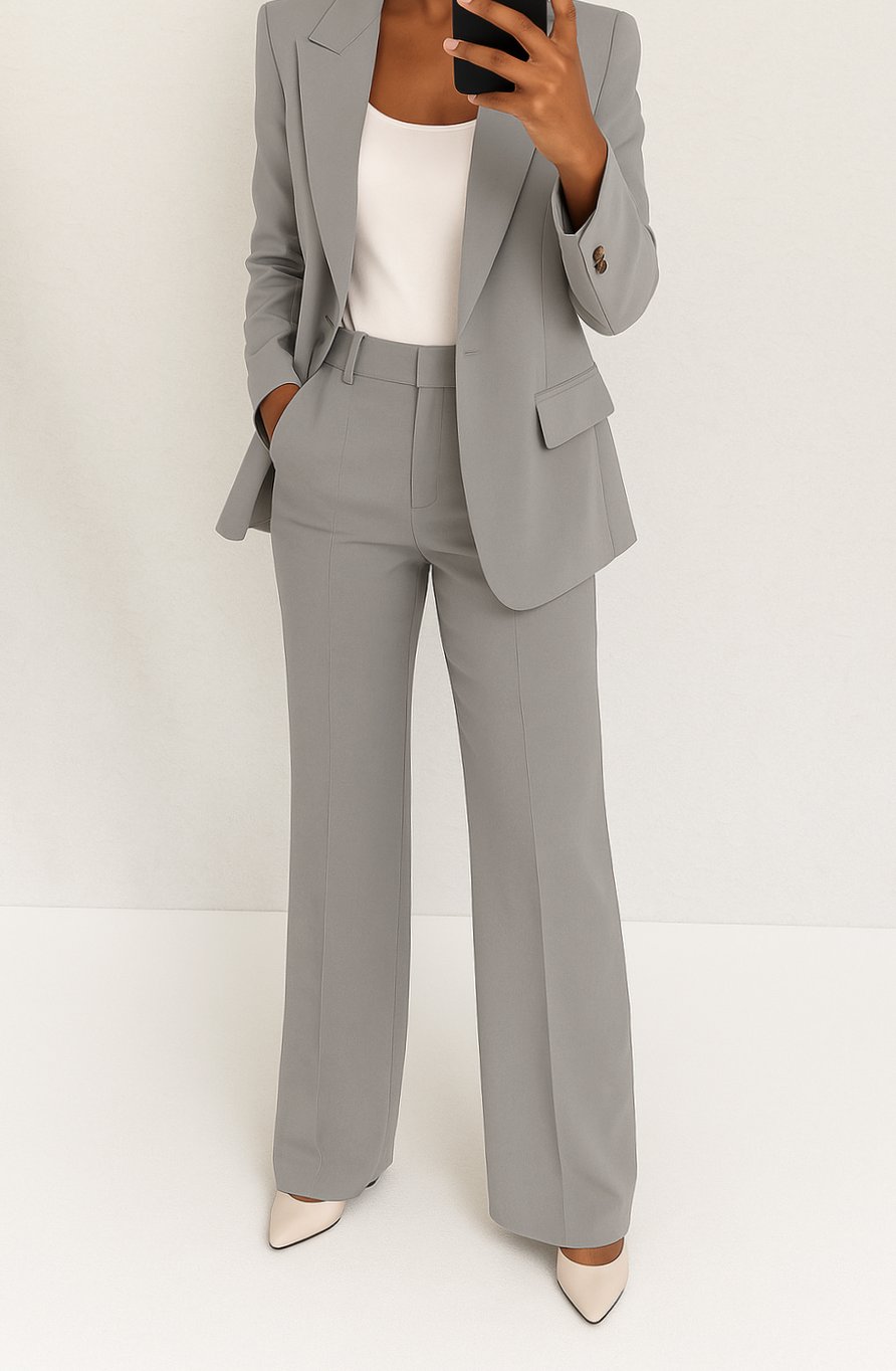 Camille | Women’s Single-Button Peak-Lapel Trouser Suit Set