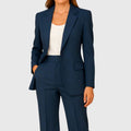 Vivian | Women’s Single-Button Tailored Blazer & Straight-Leg Trouser Suit Set