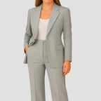 Vivian | Women’s Single-Button Tailored Blazer & Straight-Leg Trouser Suit Set