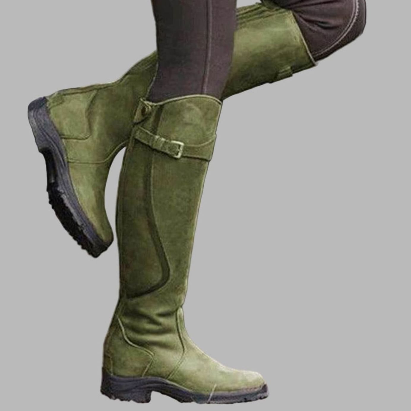Sierra | Women’s Waterproof Leather Buckled Tall Country Riding Boots