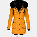Astrid | Women’s Faux-Fur Hooded Drawstring Fleece-Lined Winter Parka