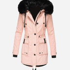 Astrid | Women’s Faux-Fur Hooded Drawstring Fleece-Lined Winter Parka