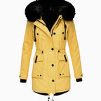 Astrid | Women’s Faux-Fur Hooded Drawstring Fleece-Lined Winter Parka