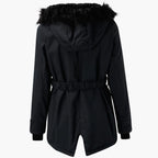 Astrid | Women’s Faux-Fur Hooded Drawstring Fleece-Lined Winter Parka