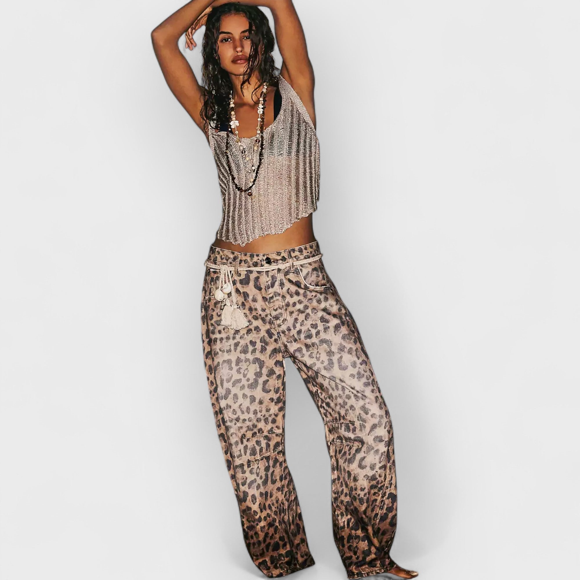 Zara | Stylish Leopard Jeans