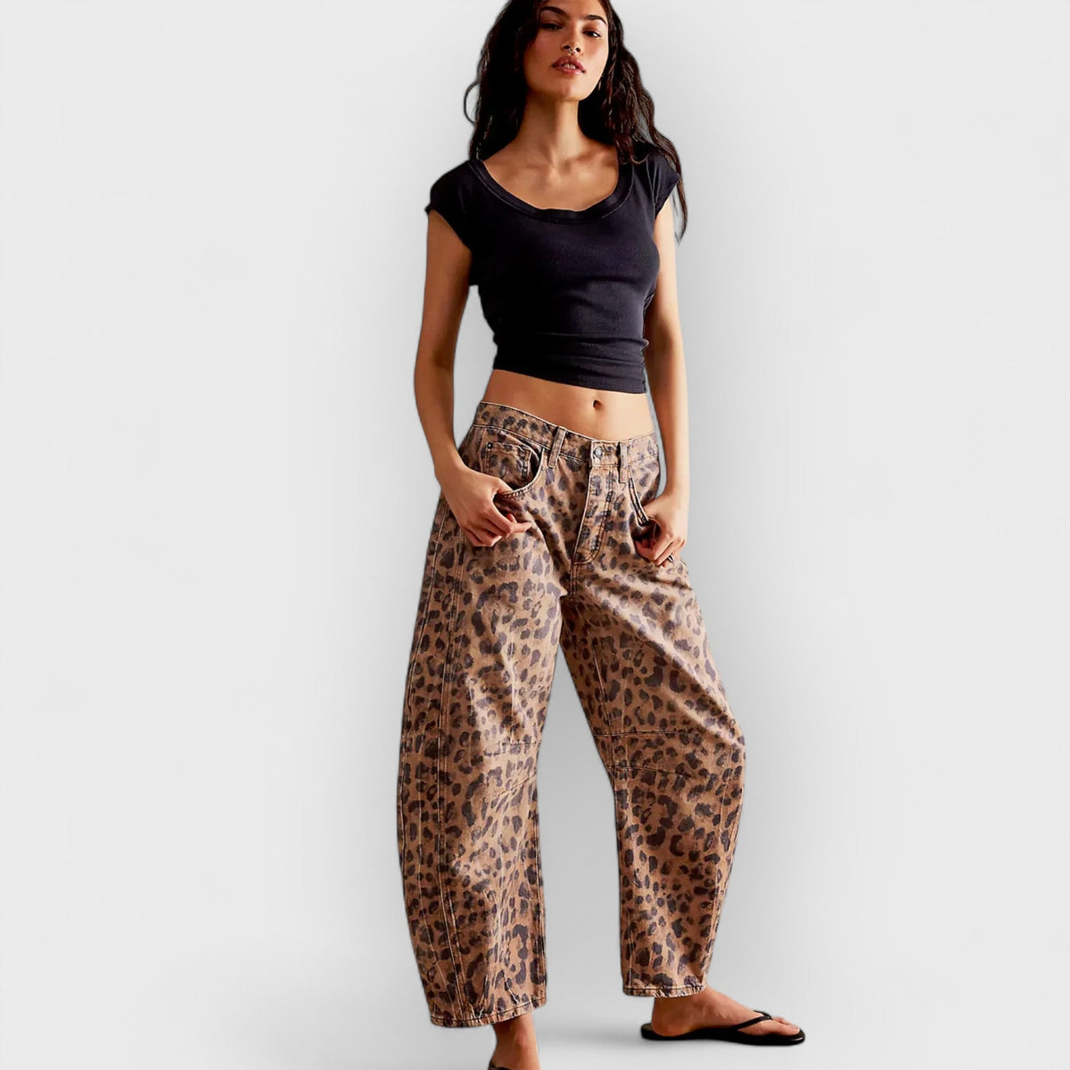 Zara | Stylish Leopard Jeans